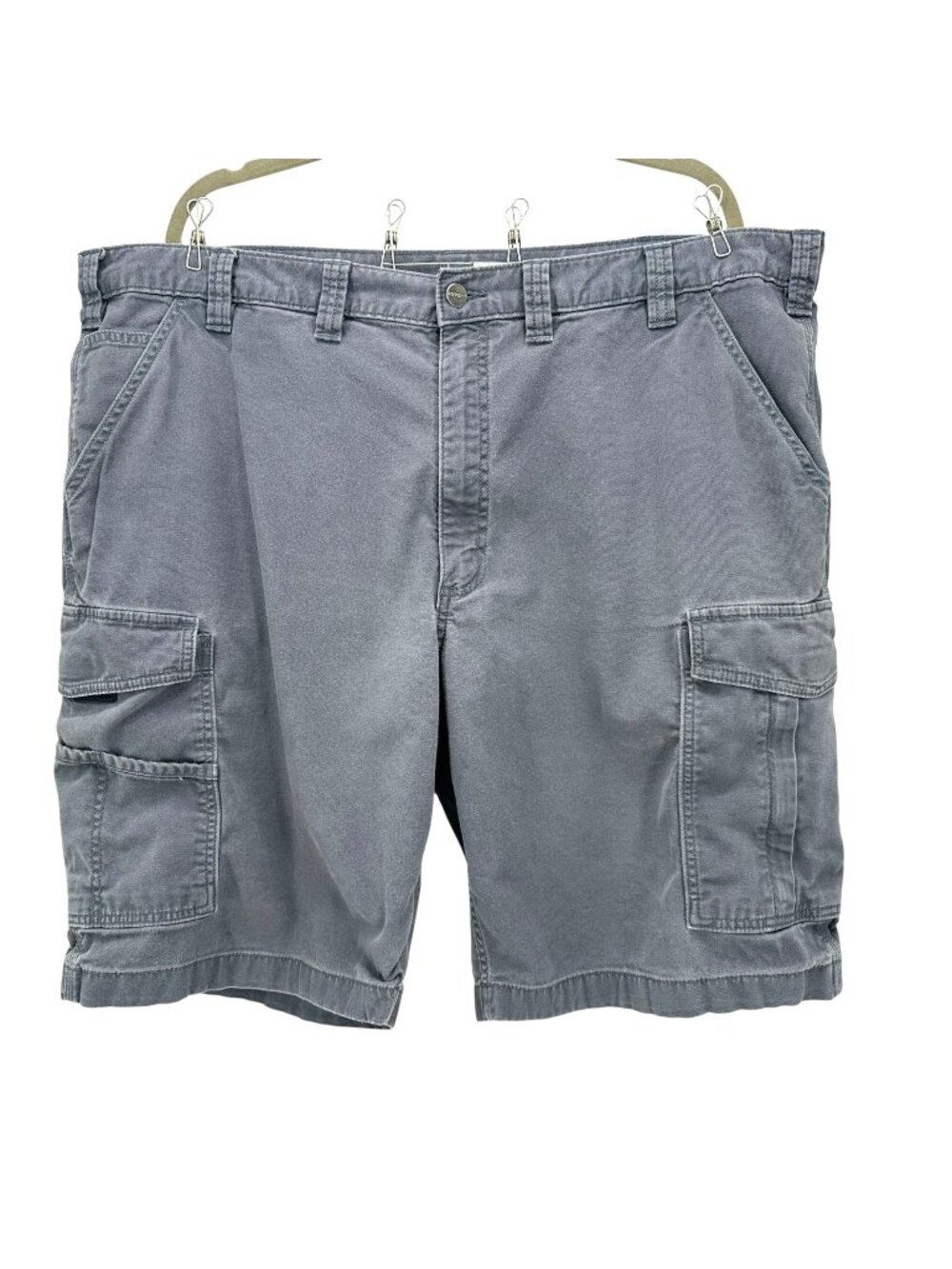 Carhartt Mens 44 Shorts Rugged Flex Relaxed Fit Canvas Cargo Work Short Gray